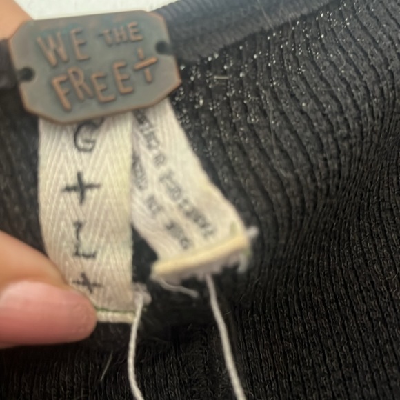 Free people dark brown Henley top size L - Picture 3 of 4